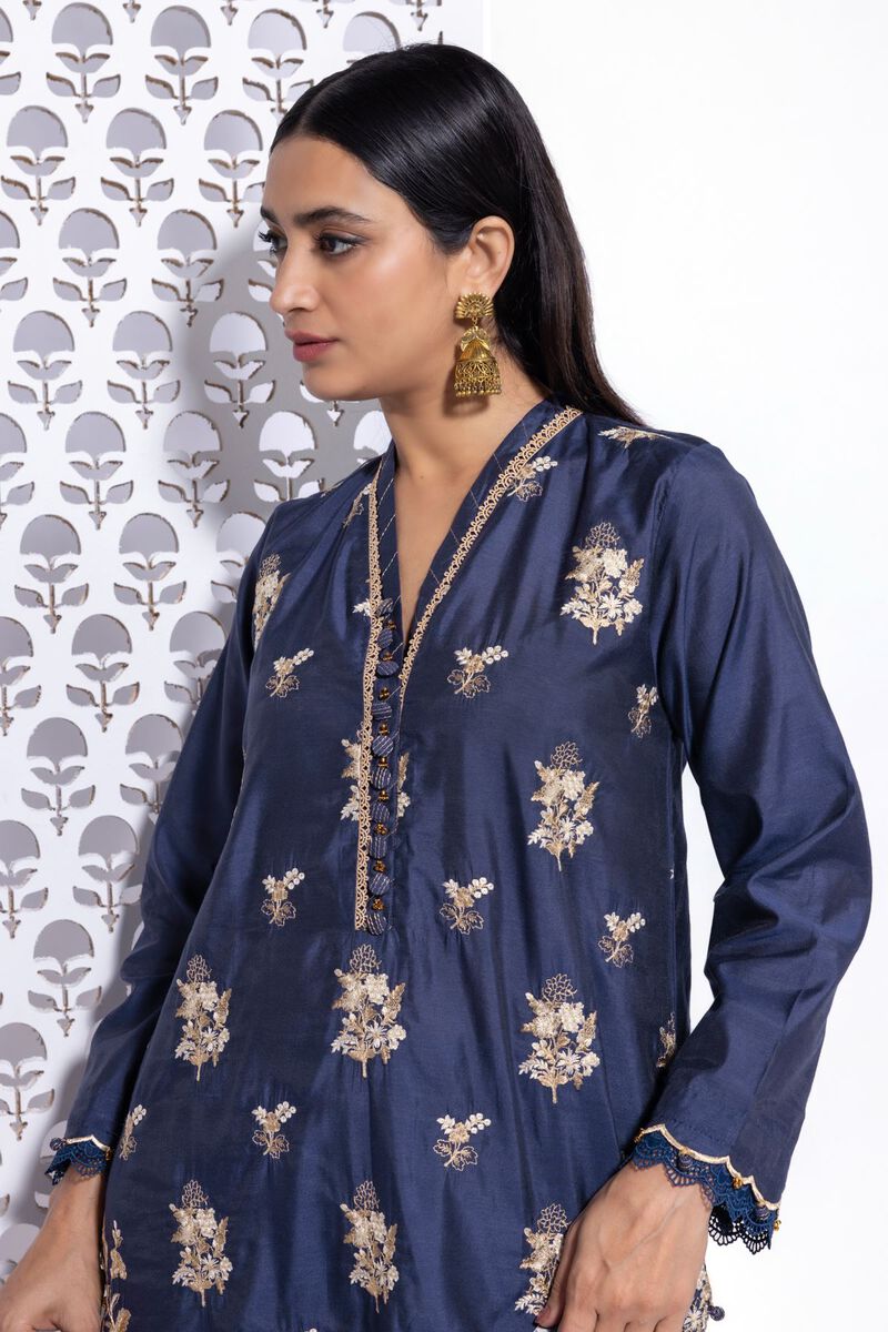 Dull Raw Silk | Embroidered | Khaadi