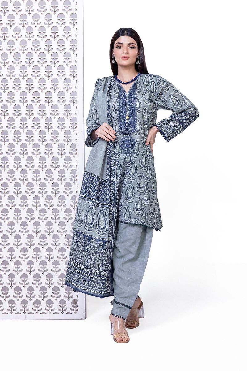 Light Khaddar | Embroidered | Khaadi