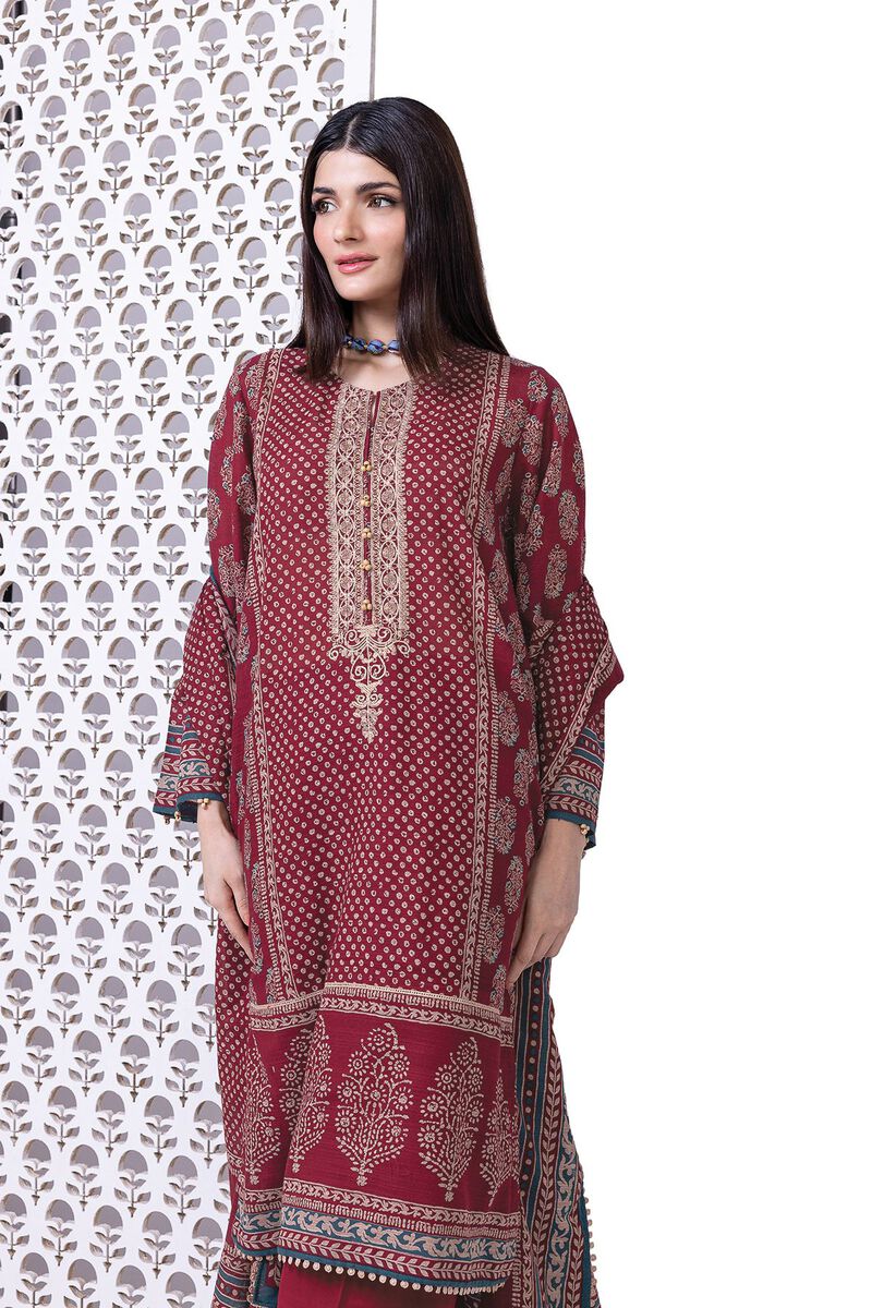 Light Khaddar | Embroidered | Khaadi