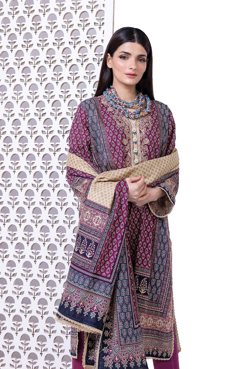 Light Khaddar | Embroidered | Khaadi