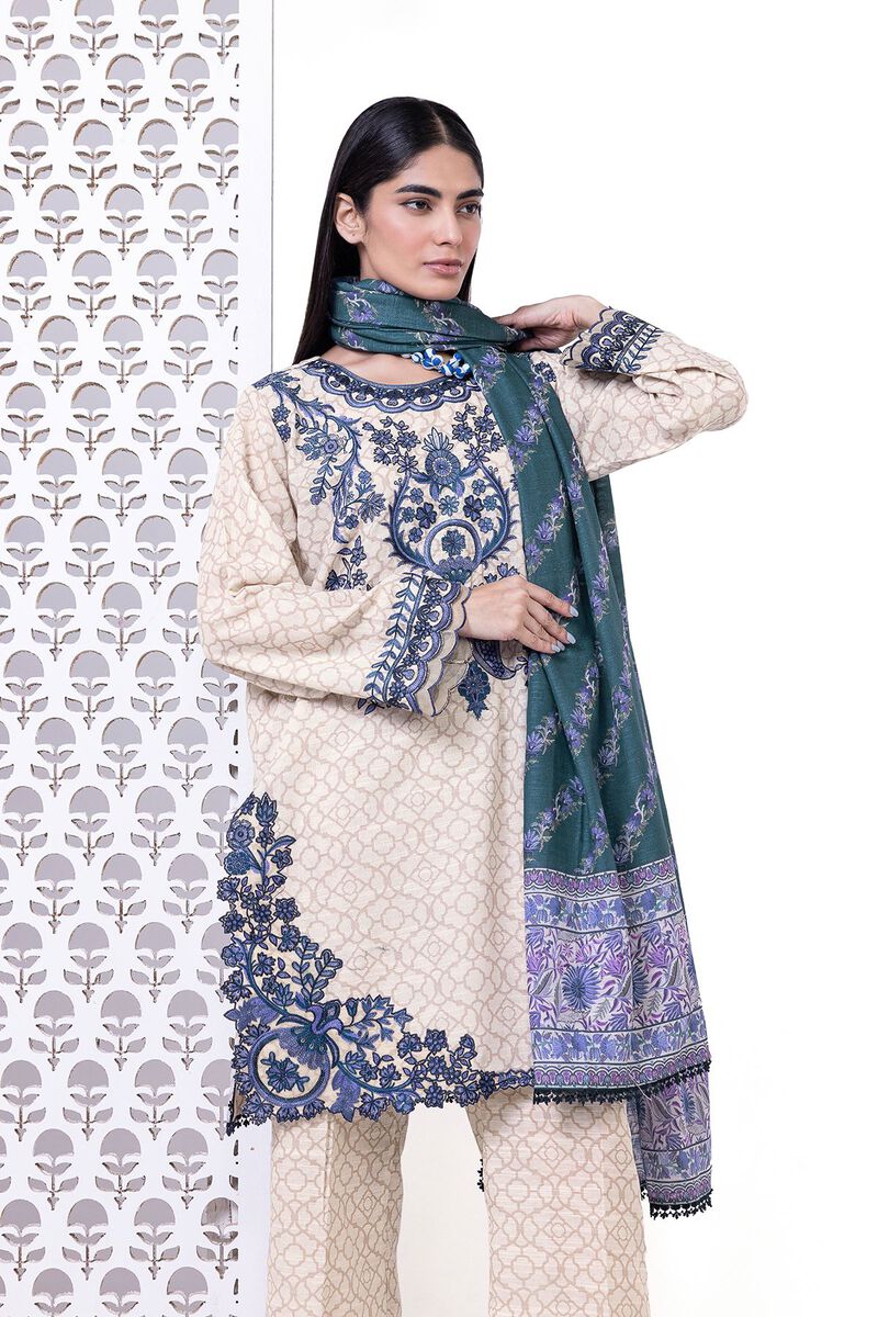 Light Khaddar | Embroidered | Khaadi