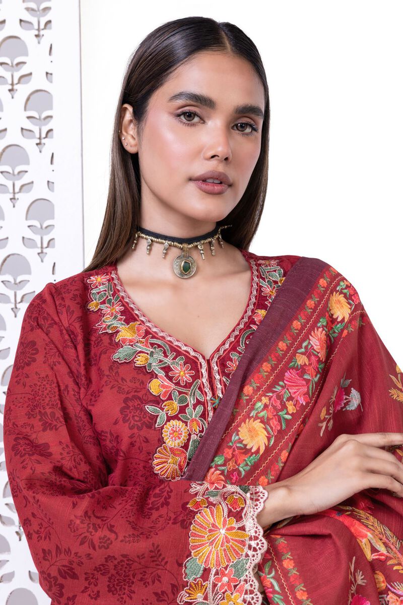 Light Khaddar | Embroidered | Khaadi