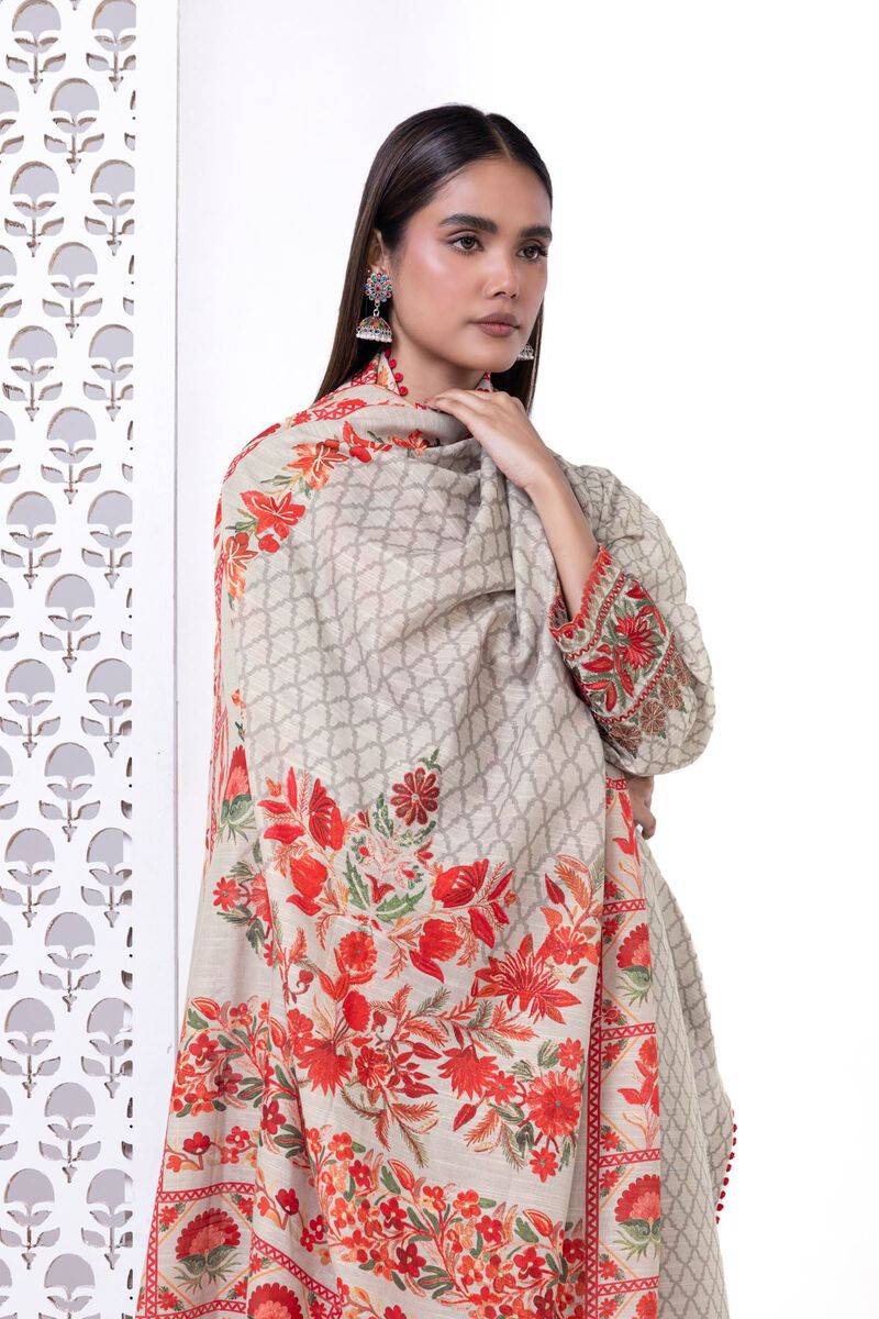 Light Khaddar | Embroidered | Khaadi